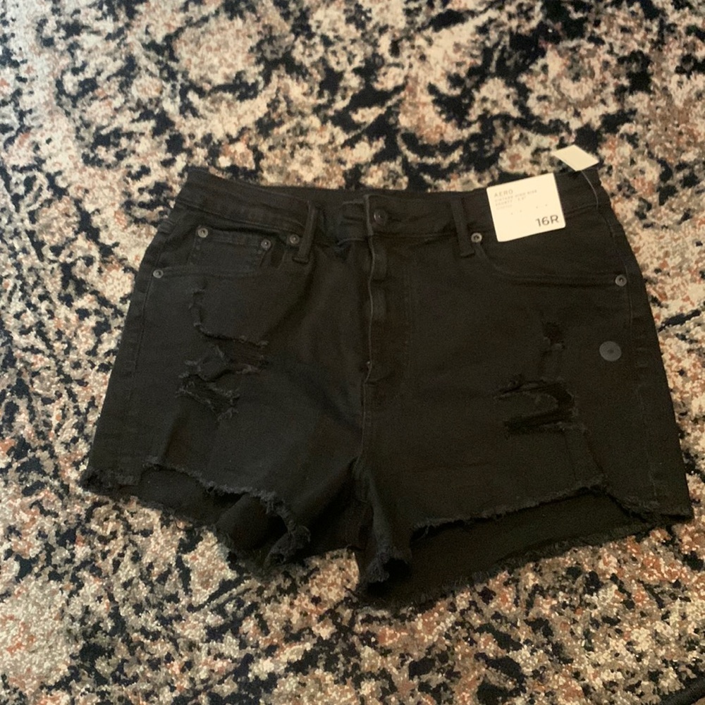 Aeropostale high-rise, distressed shorts